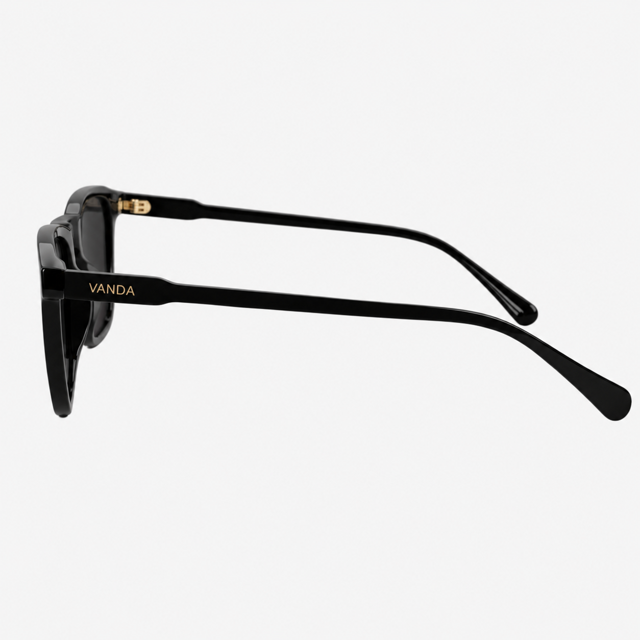 VANDA CAPRI Black sunglasses side view